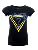 tee shirt mujer guess short sleeve genereux cotton 2013 france sm double black